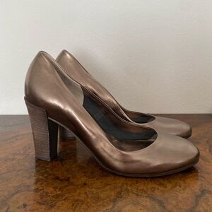 Del Carlo Ebro Laminato Heels in Pirite- Size 38 (8)